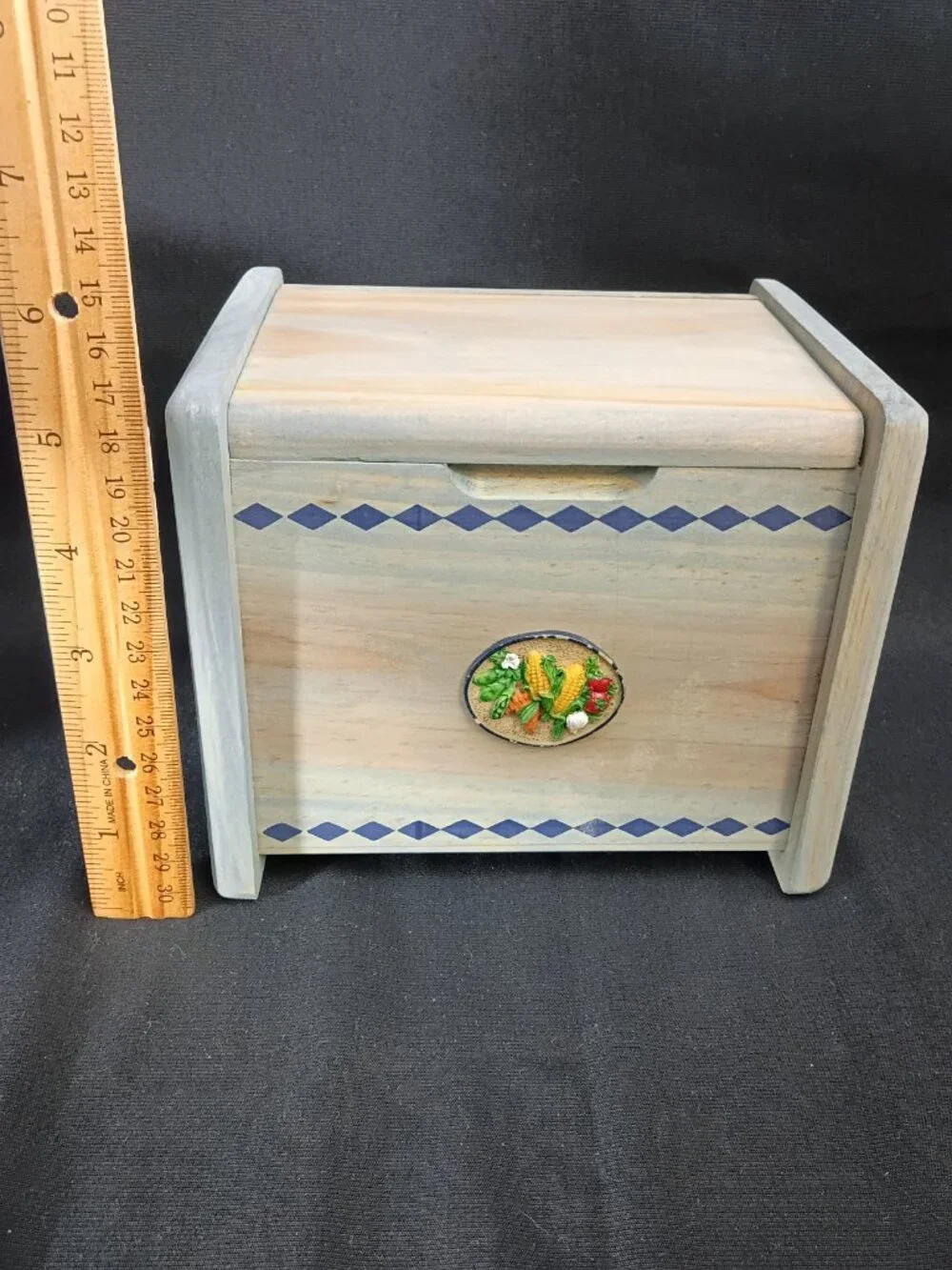 Cottagecore Wooden Recipe Box Country Kitchen